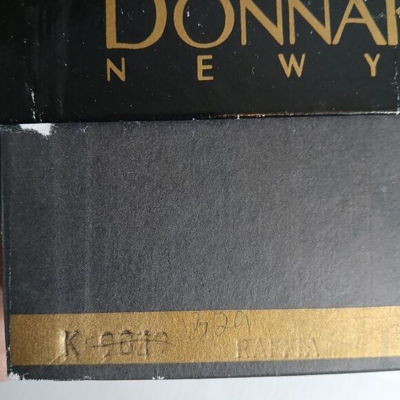 Vintage Black Label Donna Karan Italian Coll. Gold Slip On Mules - Picture 11 of 13